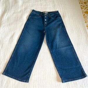 Levi’s mile high button front wide leg cropped jeans Sz 30 NWOT